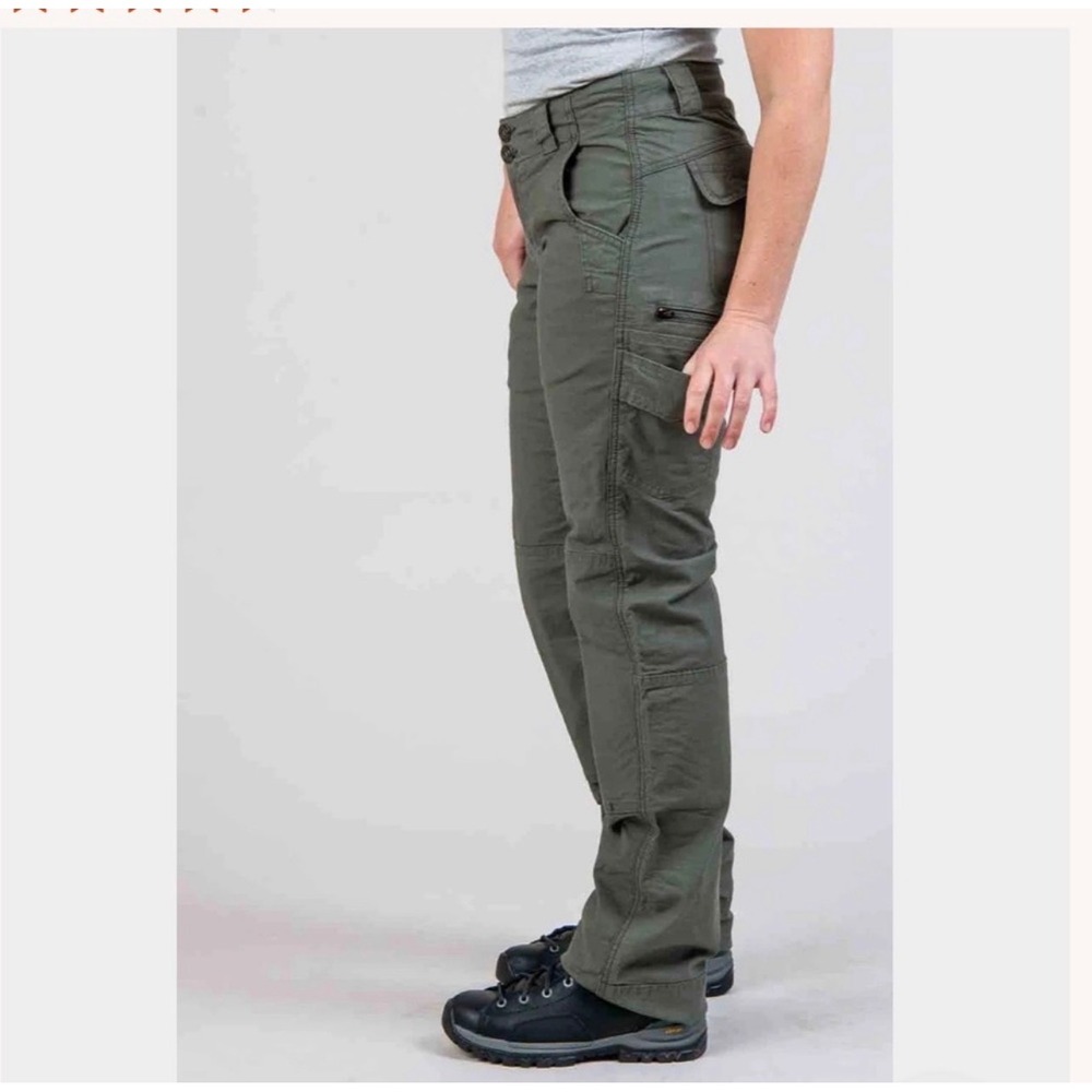 Dovetail Workwear Day Construct Pants NWOT Green Ripstop Tall 11 Pockets  8/34